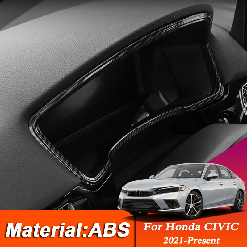 

ABS Car Styling Internal Dashboard Instrument Frame Sequins Sticker Frame For Honda CIVIC 2021-Present Auto Accessory