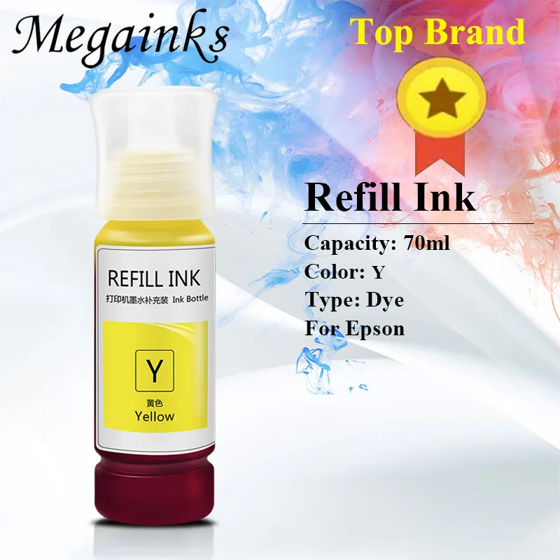 003 115 T502 T544 ET Refill Dye Ink for Epson L3110 L3100 L3101 L3150 L5190 L8160 L8180 ET-8500 ET-8550 Printer 004 T522 Series