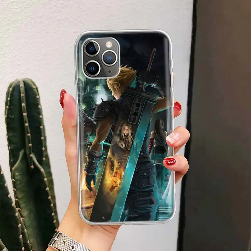 Final Fantasy VII For iPhone 16 15 14 13 12 11 Pro Max Phone Case X XS XR 7 Plus Print 8 SE Apple Fundas Cover Coque 11 15 13 14