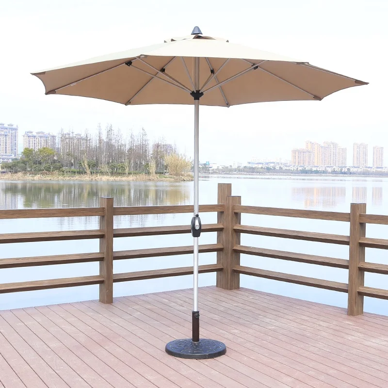 Outdoor Aluminum Cantilever Parasol Waterproof Satin-Finished Sun Canvas Umbrella for Garden Restaurant Outdoor Furniture