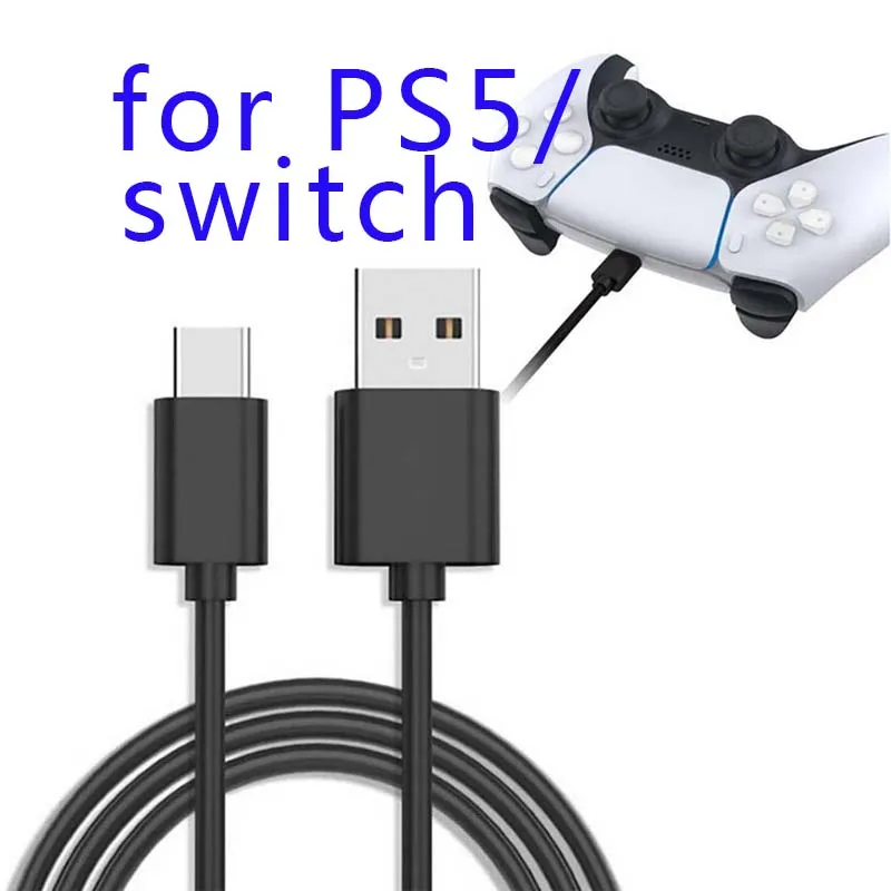 

10 шт. 1,5 м зарядный Удлинительный кабель совместимый с PS5-Nintendo Switch Type C USB кабель питания передачи данных