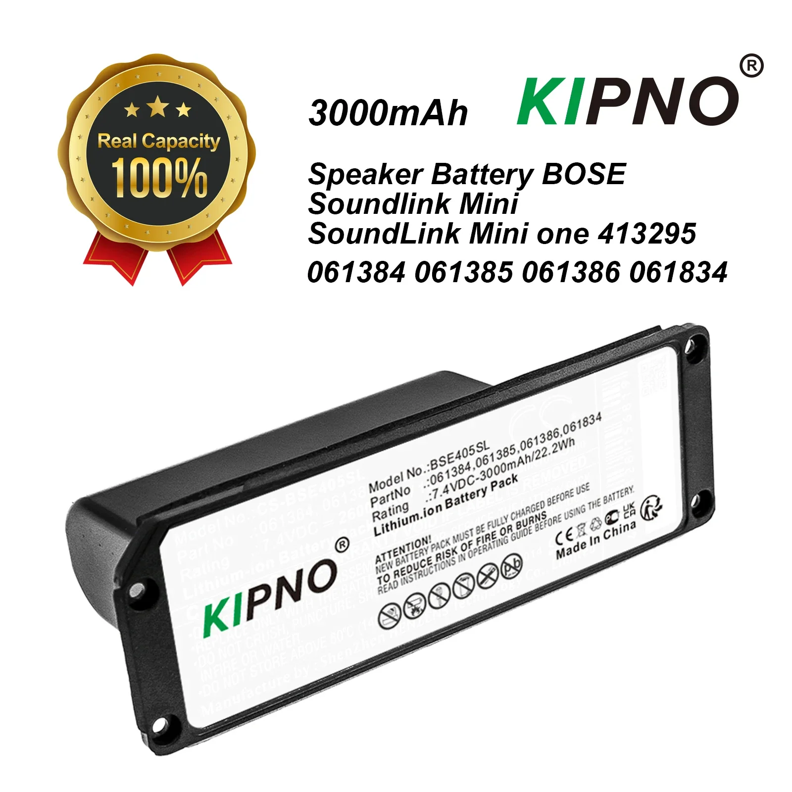 KIPNO 22.2Wh 3000mAh Speaker Battery for BOSE SoundLink Mini Bluetooth Speaker One Series For 061384 061385 061386 061834