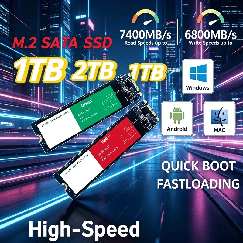 

1TB 2026 New M.2 NVMe SSD High Speed Internal Solid State Drive Hard Disk for Desktop Laptop PC Computer Upgrade Extreme