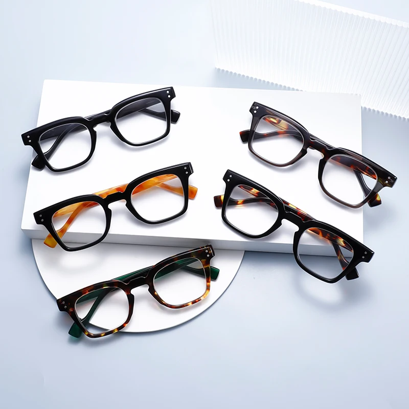 1PCS FashionableSquareFrame Lesebrille Anti-Blau Licht Optische Verordnung Bifokale Brillen für Lesen Und Computer Verwenden – Detail 1