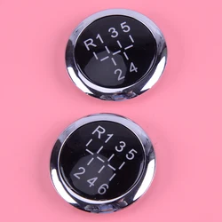 DWCX Black Silver 5 6 Speed Car Gear Knob Cap Top Insert Badge Fit for VAUXHALL OPEL ASTRA H CORSA D 2004-2008 2009 2010