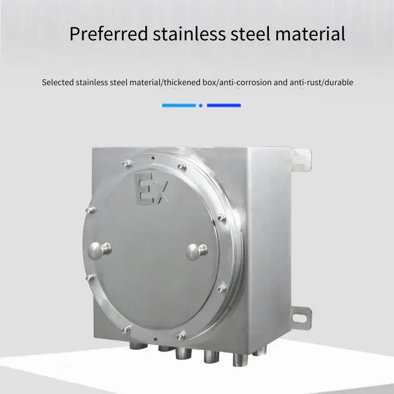 Empty Explosion-Proof Distribution Box Steel Plate Welded Junction Control Inspection Box for Safe Electrical Distribution