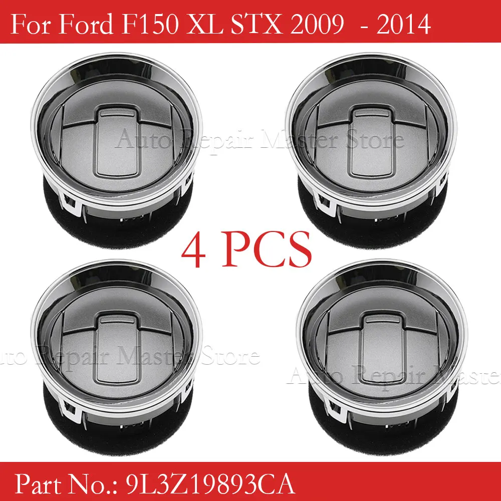 4PCS Front Interior Dashboard Louvre AC Heater Air Vent Cover Duct For Ford F150 XL STX 2009  - 20149L3Z19893CA CL3Z19893EA