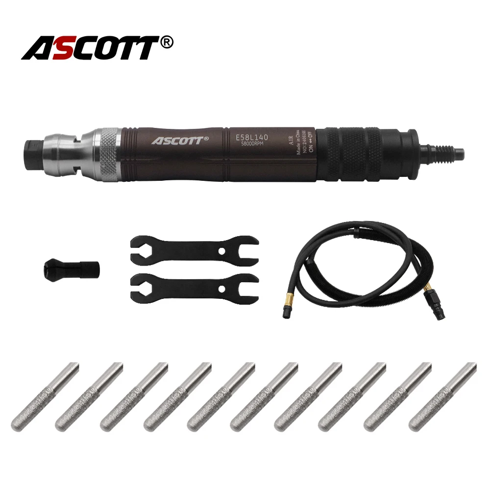 High Quality Micro Air Grinding Pen Kit Adjustable Speed ​​Engraving Pencil Finishing Rotary Tool with 20Pc Grinding Bit