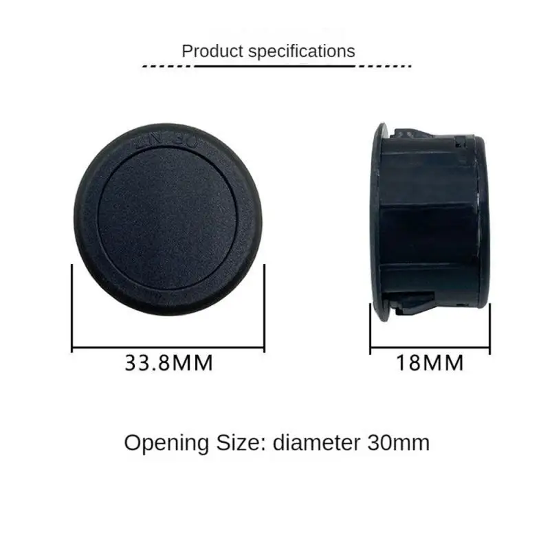 LED Digital Display Circular Waterproof Voltmeter DC 4-100V Two Wire DC Voltmeter Head Panel Meter Reverse Connection Protection