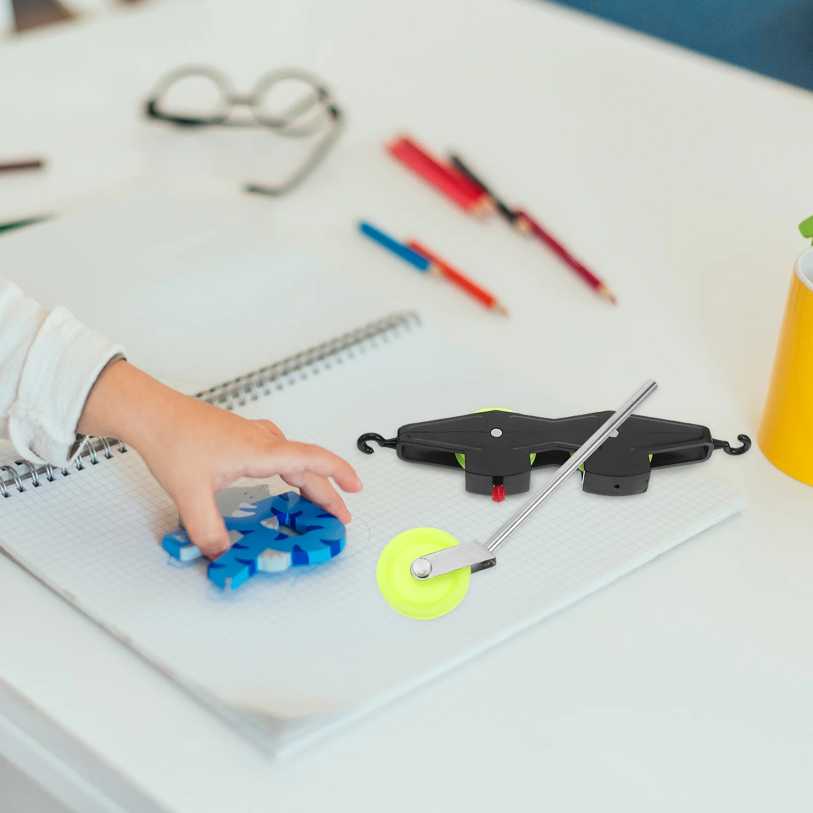 

1Set Experimental Pulley Set Adjustable Stem Physics Kit for Classroom Lab Demonstration Mechanical