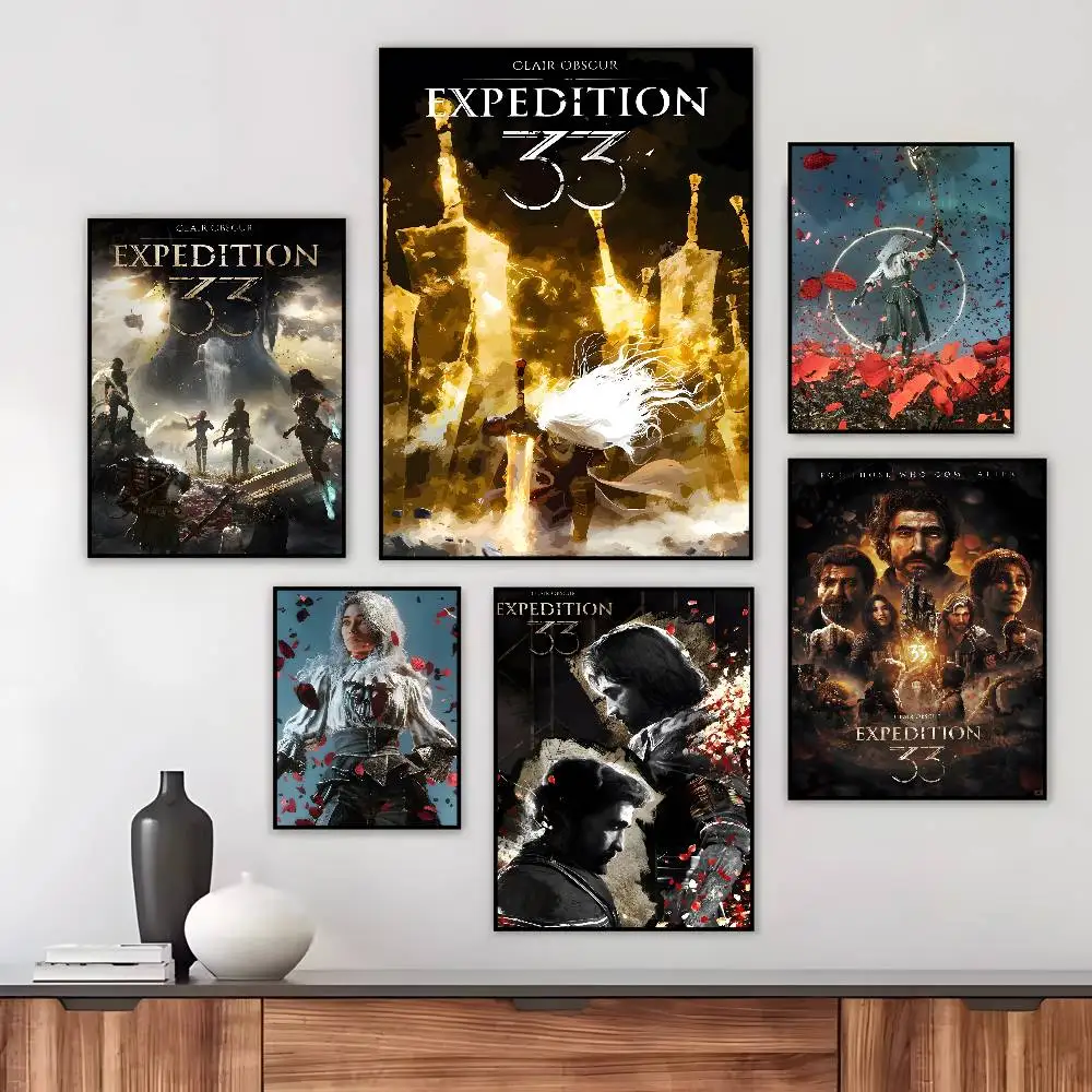 كلير O-obscur إكسبيديشن 33 ملصق فني عالي الدقة قماش ورق طباعة جمالي متقدم جدار الفن لغرفة المعيشة ديكور المنزل