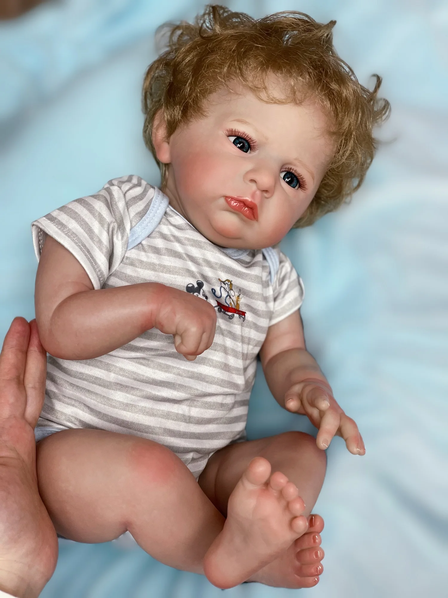 18-20Inch Cameron Reborn Dolls With Visible Veins Handmade Rooted Hair Bebe Reborn Soft Touch Lifelike Muñeca Reborn