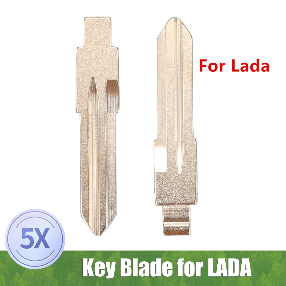 

5pcs Car Key Blade Uncut Car Flip Remote Blank Folding Key Blade for LADA Replacement Key Shell Blade Key embryo consumables