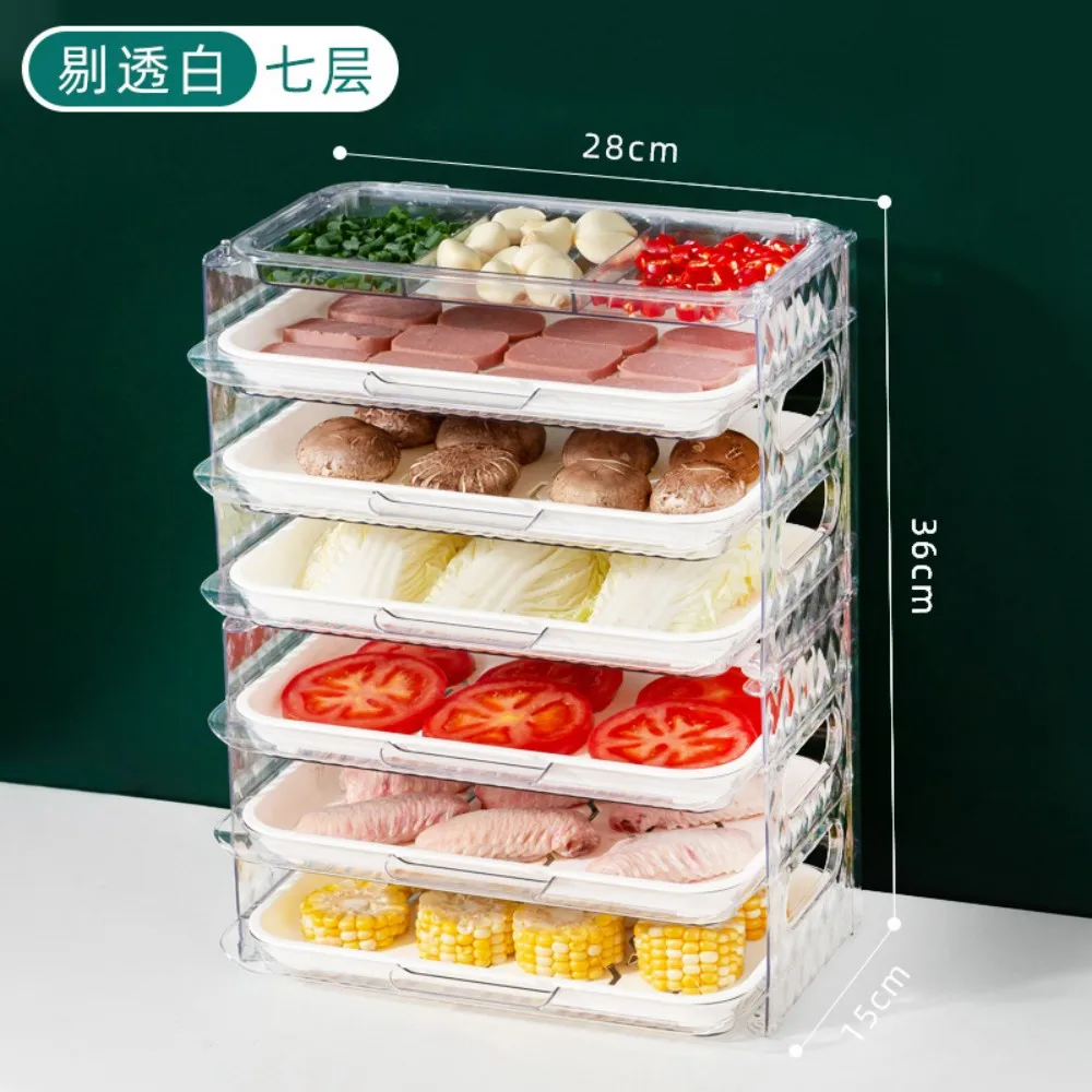 Kitchen Multi-Layer Vegetable Preparation Tray, Household Drainage Fruit Tray, Foldable Wall Hanging Drainage Storage Rack, Hot