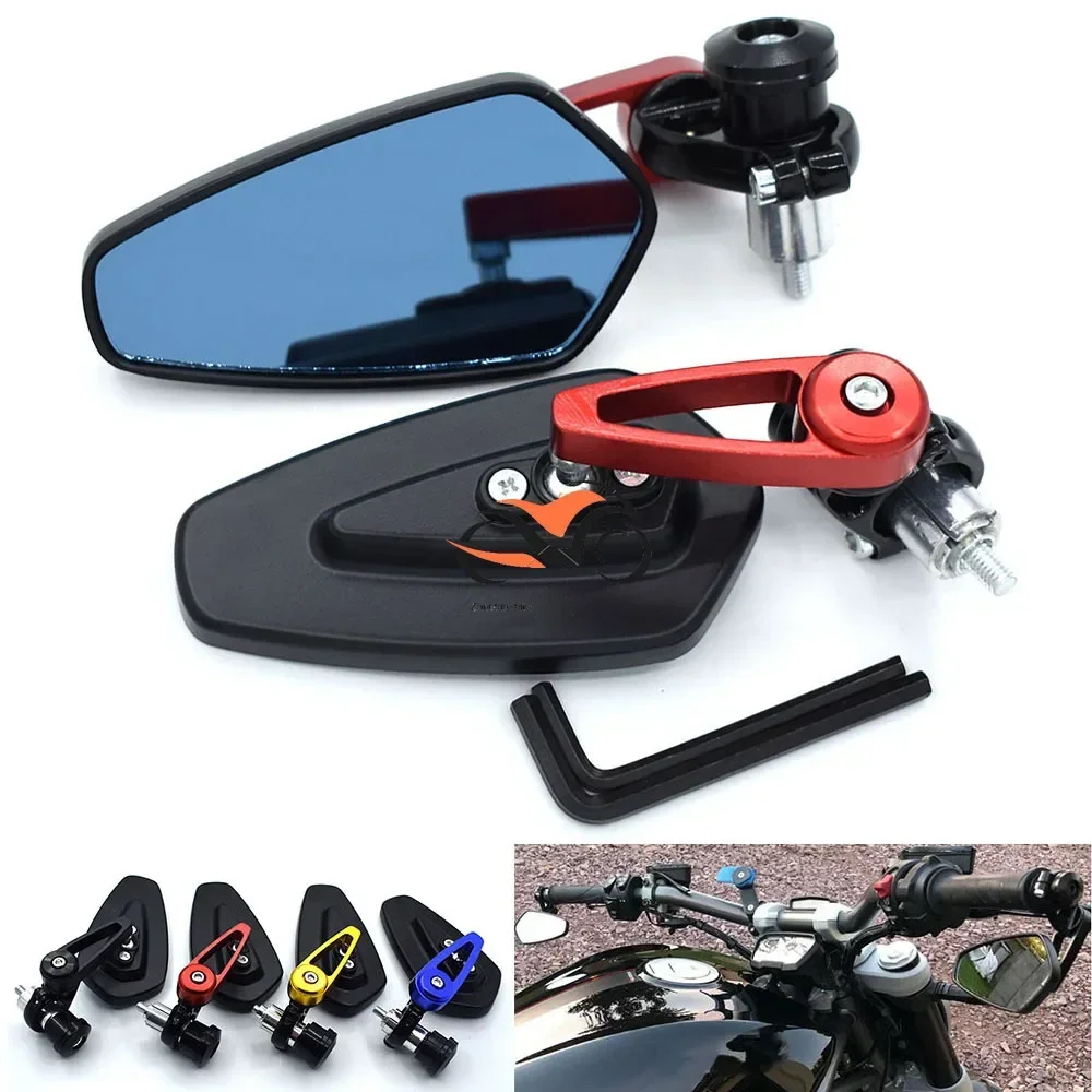 

Universial 7/8" 22mm Handlebar Side Rearview Mirrors Aluminum Bar End Mirror For YAMAHA XMAX200 250 300 400 TMAX530 500 NMAX