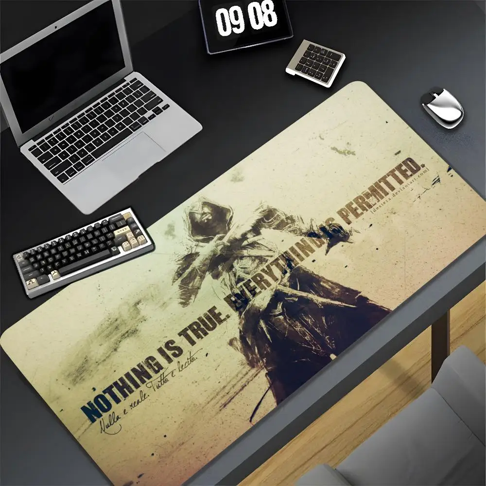 Assassin s Creed Mouse Pad Cartoon Lockedge Large Gaming Pad Computer Gamer Keyboard Mat Desk Mousepad PC Desk Pad