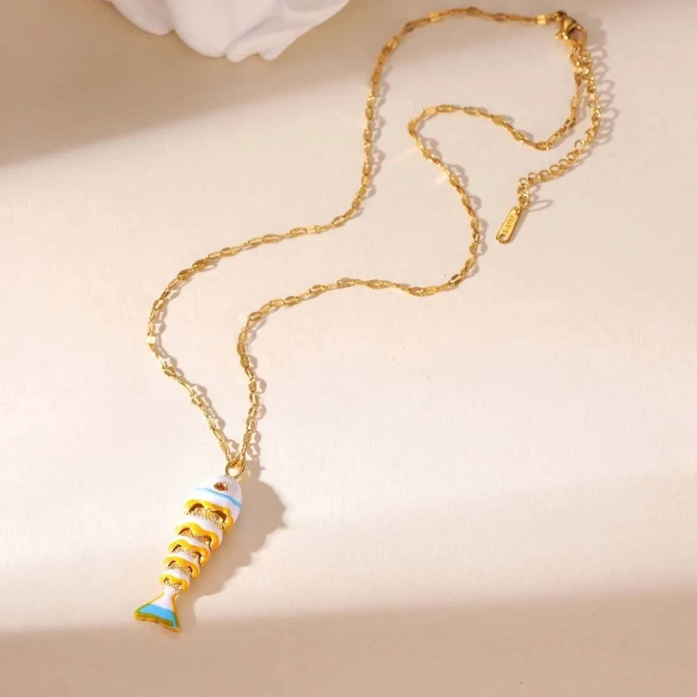 Carp Plated Enamel Fish Charms Jewelry Accessories 3D Brass Colorful Small Koi DIY Pendants Waterproof Movable Mini Metal Fish view 2