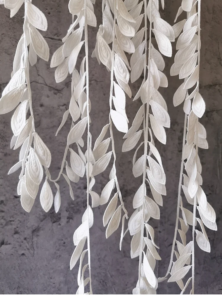 3D-Konkav-Stickerei-Blattspitzenbesatz, hochwertige und dicke Designer-Materialien – Detail 5