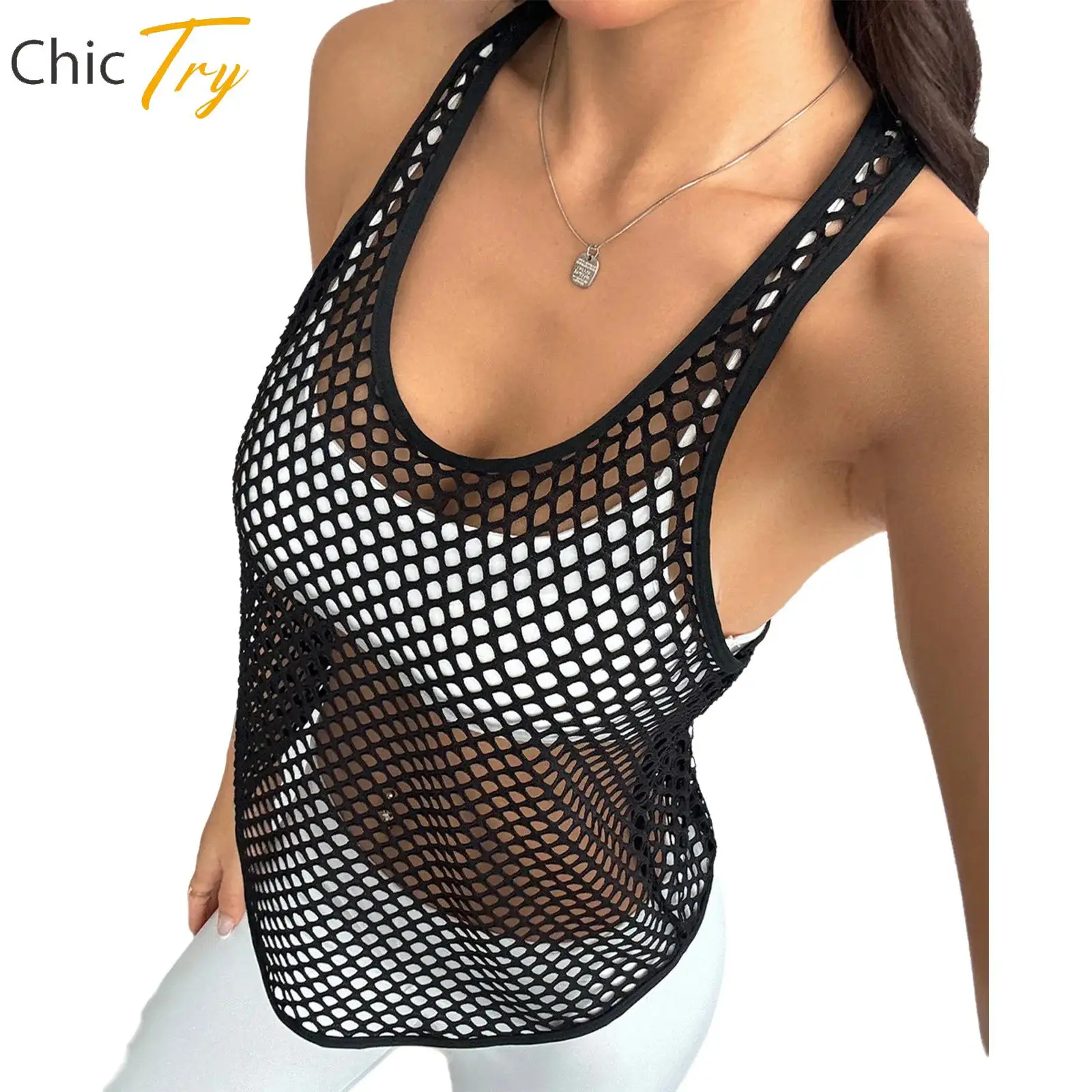 

Gym Yoga Tops Womens Hollow Out Mesh Racerback Tank Top Sleeveless Workout Sports Shirt Breathable Athletic Vest Workout Clothes