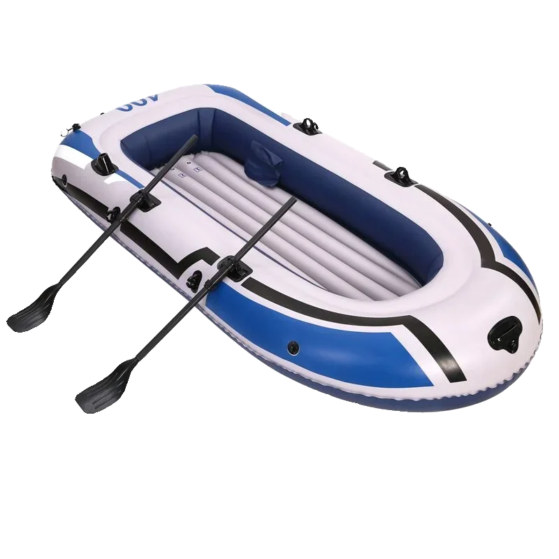 Kayak, inflatable boat, rubber boat, thickened assault boat, wear-resistant fishing boat 2 people 3 people 4 people fishing boat