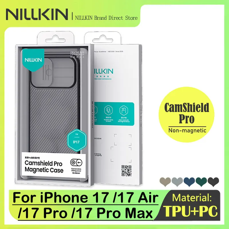 NILLKIN Case for iPhone 17/17 Air/17 Pro/17 Pro Max, Camera 