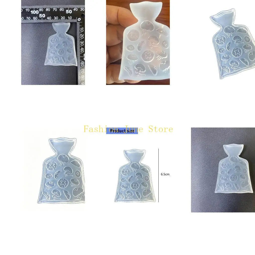 N5KA Colorful Jellyfish Shaped Silicone Mold For Homemade Ornaments And Gifts