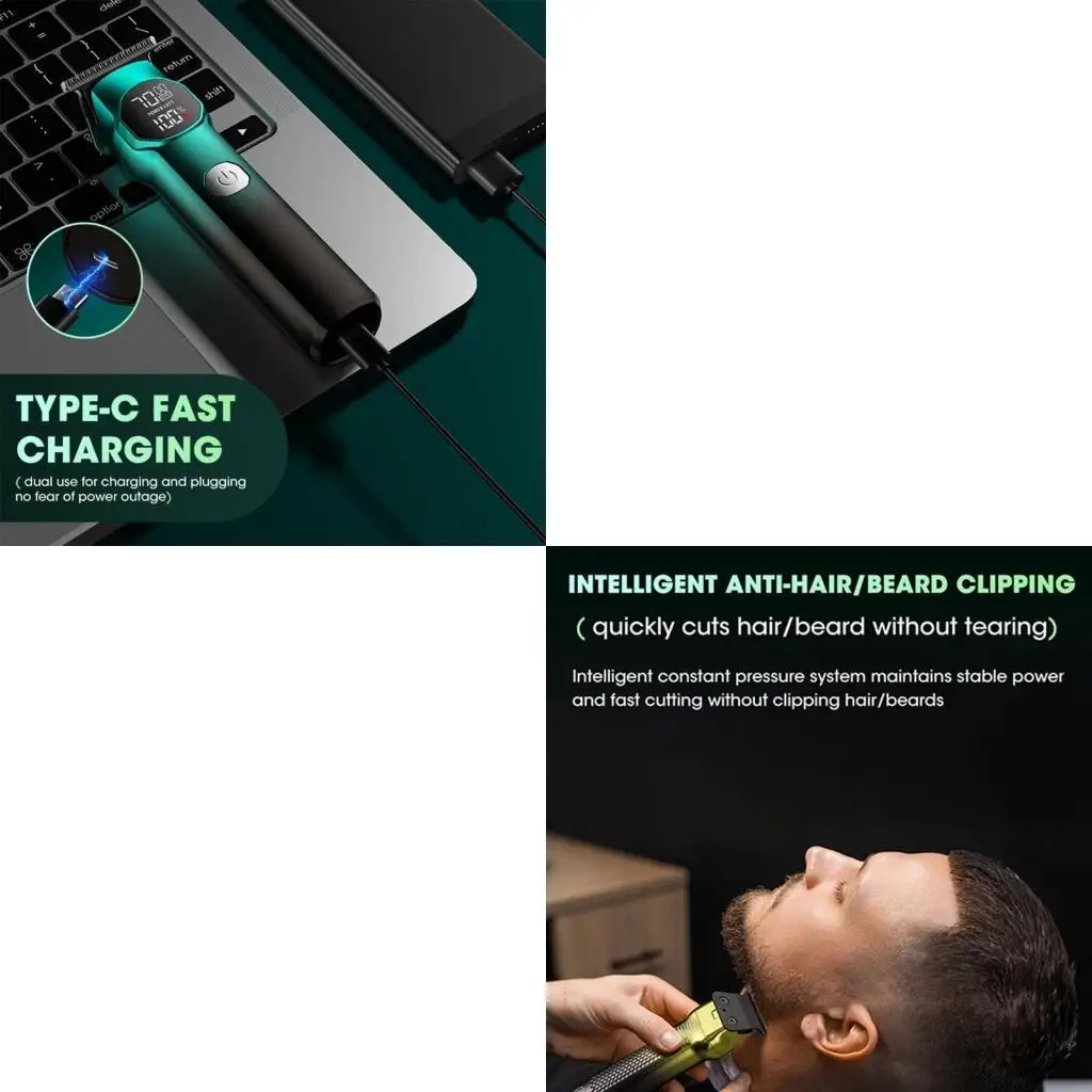 

Машинки для стрижки волос для мужчин, беспроводной перезаряжаемый триммер для волос, триммер для бороды для мужчин, набор для за