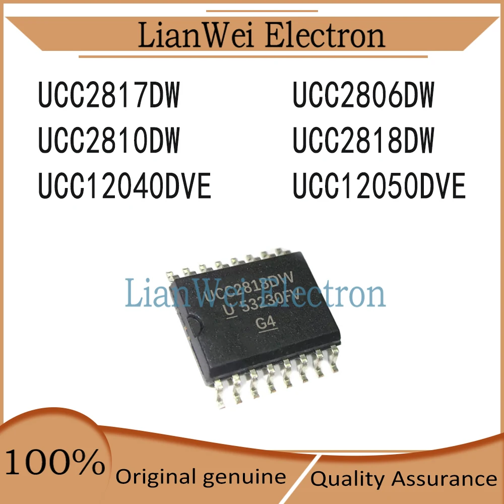 

UCC2817DW UCC2806DW UCC2810DW UCC2818DW UCC12040DVE UCC12050DVE UCC12040 UCC12050 IC Chipset SOP-16
