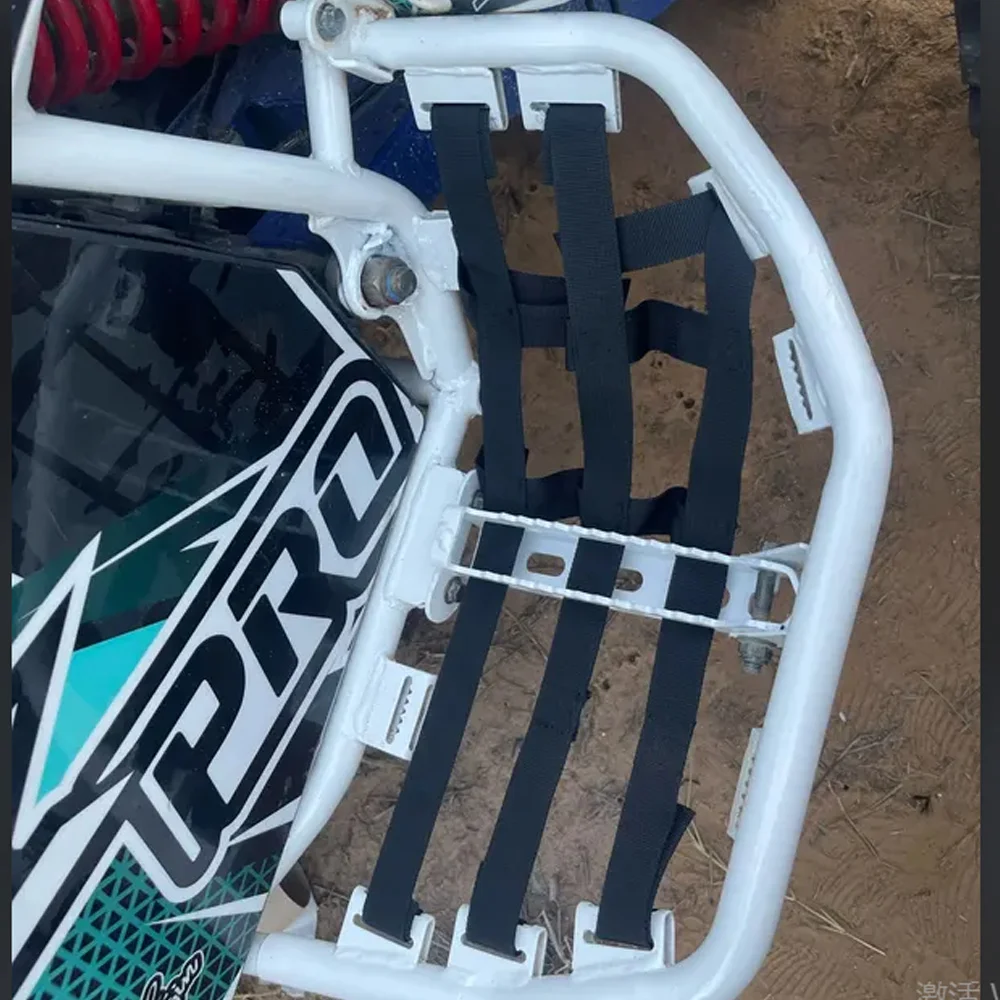 أوتاد حماية القدم شبكة واقية رباعية لهوندا TRX 400 X EX 450ER R لدراجة نارية بولاريس قبل القطب الشمالي القط DVX400 Nerf Bar Nets #2