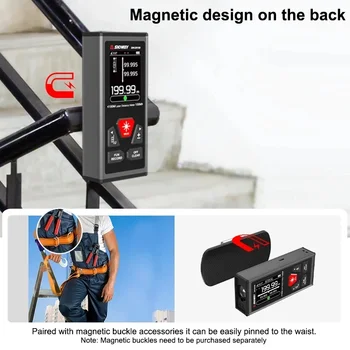 SNDWAY 양방향 레이저 거리 계량기, 적색 레이저 측정, 디지털 거리 측정기, SW DR60 DR100 