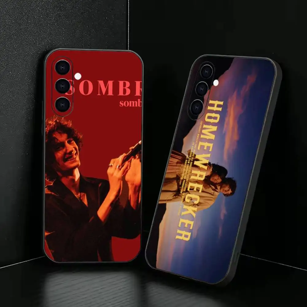 H-Homewrecker S-Sombr Singer Phone Case Black Silicone Soft For Samsung Galaxy A73,A72,A71,A70,A53,A52,A51