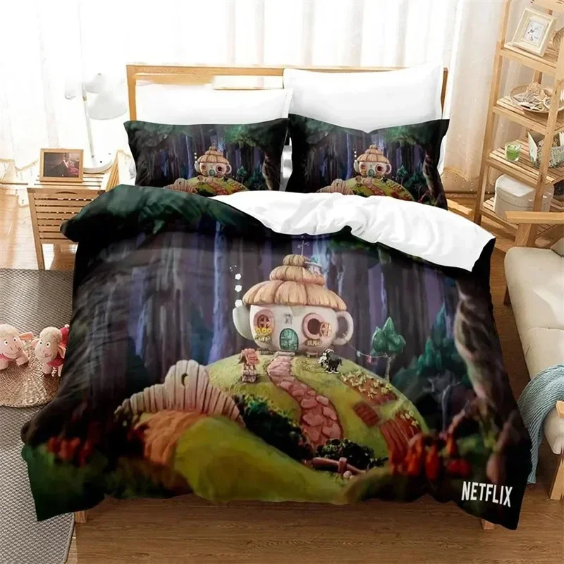 

Cartoon Cuphead Show Bedding Set Boys Girls Twin Queen Size Duvet Cover Pillowcase Bed Boys Adult Fashion Home Textileextile
