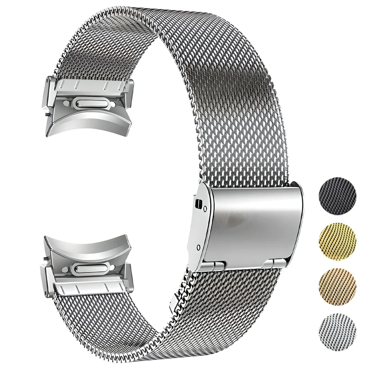 

Меланский металлический ремешок Quick Fit для Samsung Galaxy Watch 7 6 40 44 мм 4/6Classic 43 мм 47 мм ремешок для Samsung Watch 4 5 Pro браслет