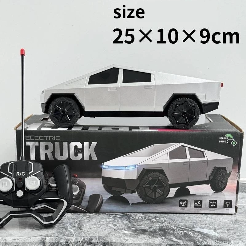 In Stock Tesla Rc Off-Road Wagon Remote Control Car Simulation Off-Road Pickup Truck Model Children'S Electric Toy Birthday Gift