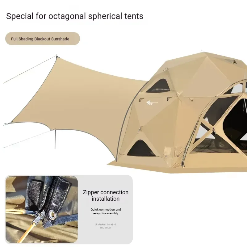 High Quality Four-Season Oxford Large Space Outdoor Sunproof Beach Canopy Portable Waterproof Quick Automatic Opening Tarp