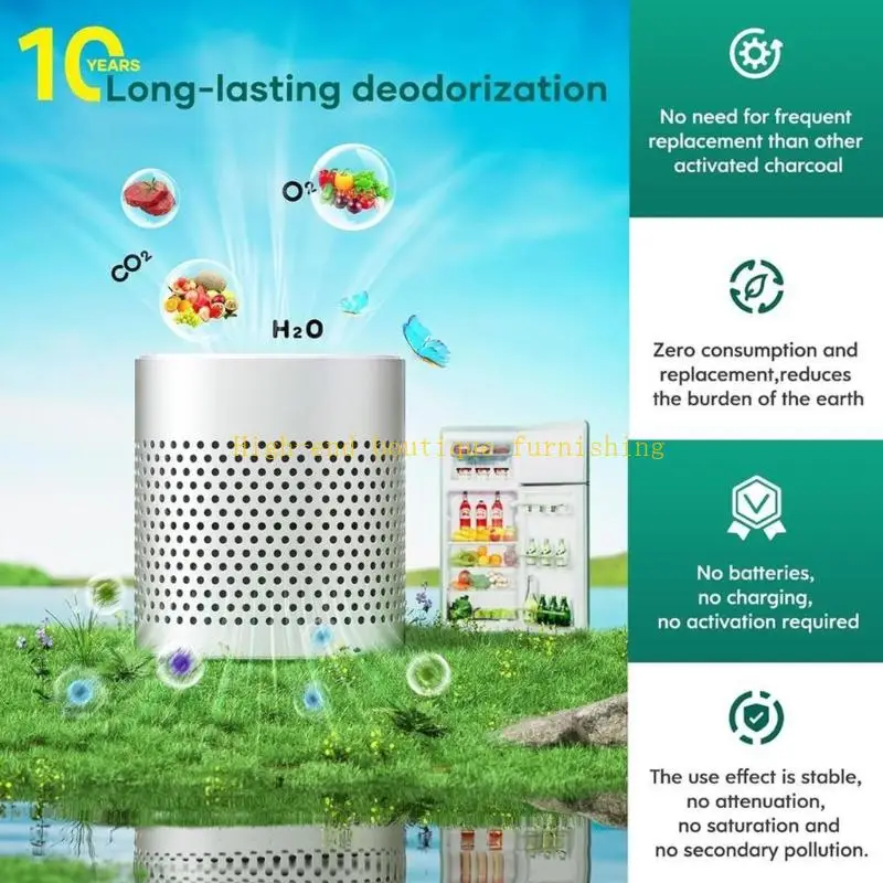 L9NB Gray Ventilated Deodorizer Box for Kitchen and Cabinet Placement