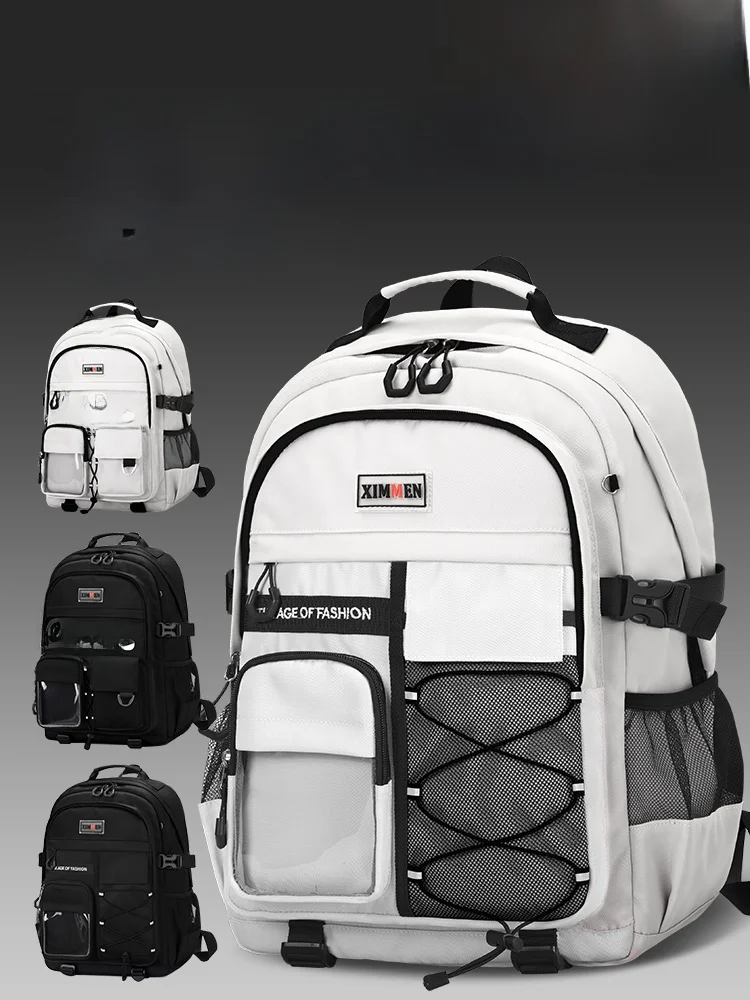 

2025 New High Capaci Ultra-Light Bapa for Middle And High School Students Boys And Girls Models School Bag Nylon Material