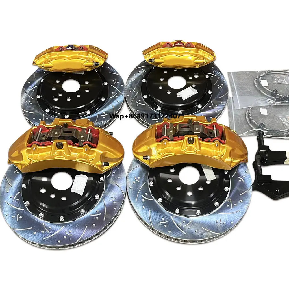 

4 6 8 Pot Calipers Cover Set Upgraded Auto Brake Systems Big Brake Rotors Discs Kit for S6 C7 S8 A6 C8 Rs7 S4 B85