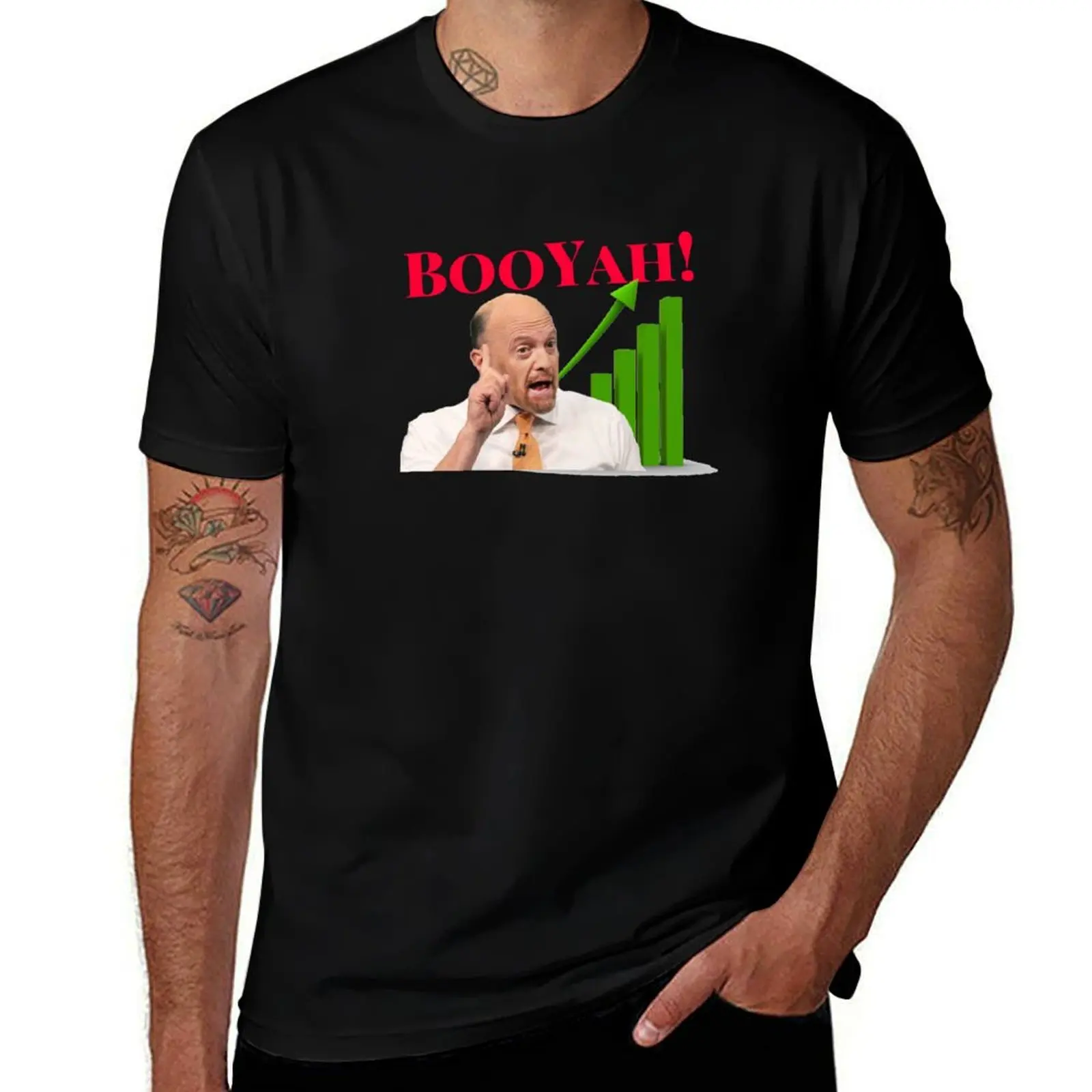 

BooYah Stock Market Jim Cramer T-Shirt t shirts for man graphic funny g man t shirts for men t shirt man designer T-shirt