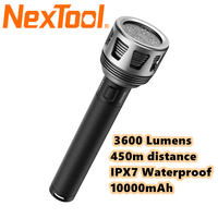 NexTool 3600lm 450m High Power Led Flashlights 10000mAh High-light Lamp IPX7 Waterproof USB Rechargeable Torch Outdoor Camping