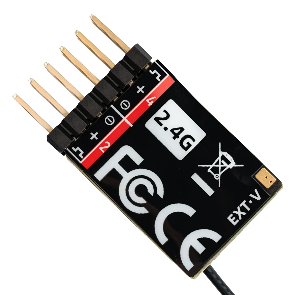 In Stock Radiomaster ER4 PWM Receiver 2.4Ghz 4CH 10MW ExpressLRS For Small Aircraft Boat Car