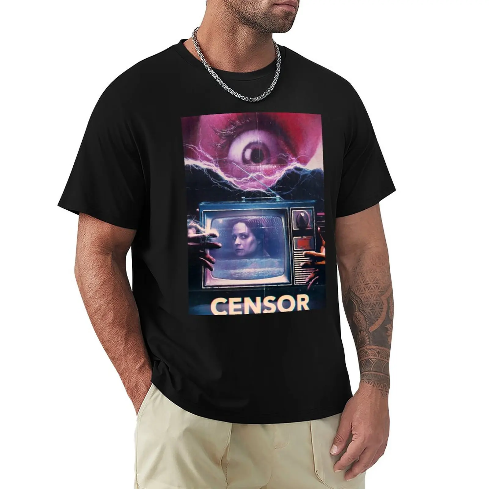 

Censor - Retro Feminist Horror T-Shirt graphics Blouse blanks men t shirts