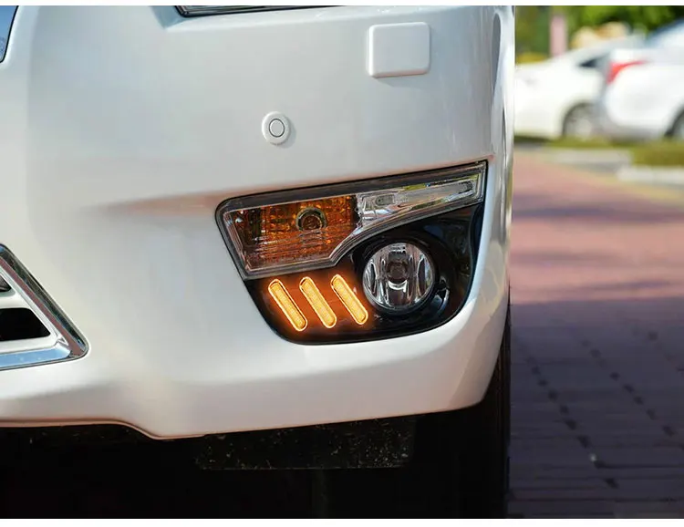 Car Bumper Altima Headlight For Nissan Teana Daytime Light 2013~2015y Car Accessories LED DRL Headlamp Teana Fog Light