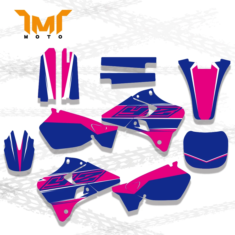 TMT New Graphics Background Sticker Decal for Yamaha YZ125 YZ250 YZ 125 250 1996 1997 1998 1999 2000 2001