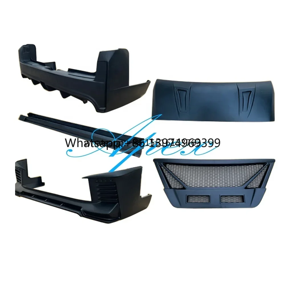 2012-2016 Front Rear Bumper Kit Side Skirt Bonnet Engine Hood Grille Modified Body Kit Narrow Body