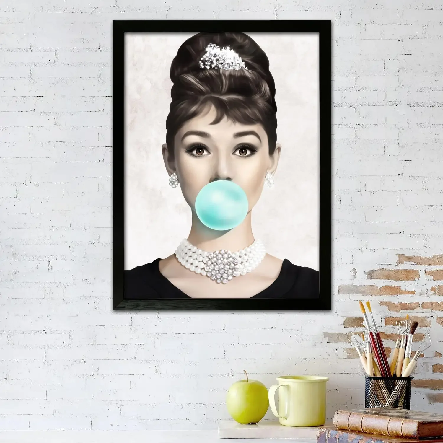 audrey hepburn Poster Prints Wall Art Canvas Painting Poster For Modern Family Living Room Home Decor