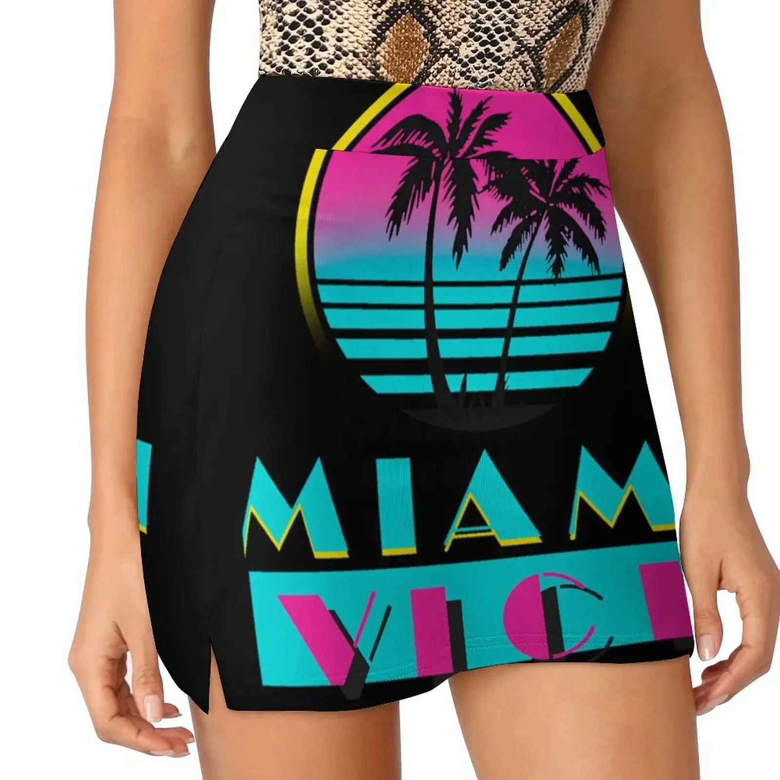 

Miami Vice Racerback\t Mini Skirt Miniskirt woman Female dress