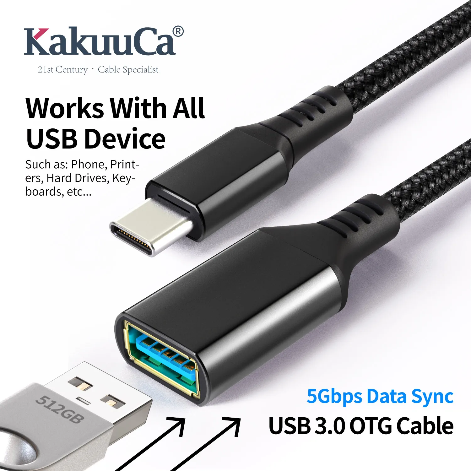 USB-C to USB 3.0 Adapter, USB-C Male to USB-A Female, Compatible with iPhone 18 Duo/17/16/15, MacBook, Galaxy，Google Pixel