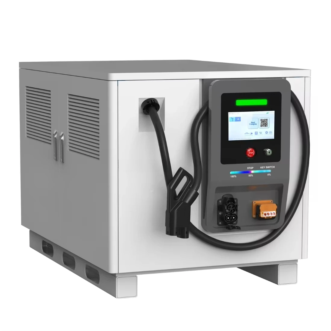 Best 60kW DC Electric Cars Power Bank Road Rescue CCS1 CCS2 GBT Portable EV Charger with 75KWH  Battery Emergency EV Power Bank