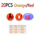 20 piezas OrangeIRed